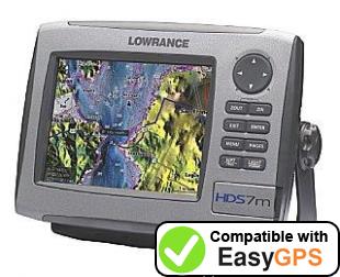 Download your Lowrance HDS-7m waypoints and tracklogs for free with EasyGPS