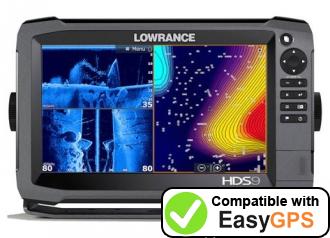 Download your Lowrance HDS-9 Gen3 waypoints and tracklogs for free with EasyGPS