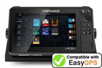 Download your Lowrance HDS-9 LIVE waypoints and tracklogs for free with EasyGPS