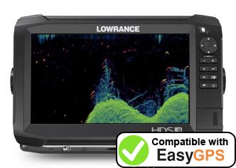 Download your Lowrance HDS Carbon 9 waypoints and tracklogs for free with EasyGPS