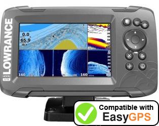 Download your Lowrance HOOK2-5 waypoints and tracklogs for free with EasyGPS