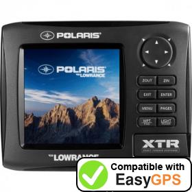 Download your Lowrance Polaris XTR waypoints and tracklogs for free with EasyGPS