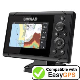 Download your Simrad Cruise 5 waypoints and tracklogs for free with EasyGPS