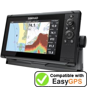 Download your Simrad Cruise 9 waypoints and tracklogs for free with EasyGPS